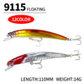 110MM 14G Minnow Fishing Lures 3D Crystal Floating - View 2 | SAMAG