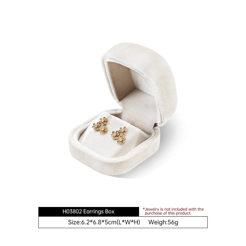 Yinbeini Wedding Ring Box Velvet Jewelry Box Collection Bracelet Necklace Pendant Storage Case Jewelry Display Organizer H030