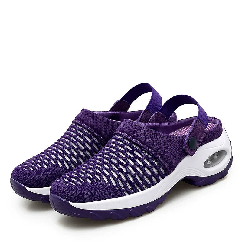 Mesh Orthopedic Clogs Arch Support Walking Shoes Breathable Outdoor Slippers for Women Mom's Gift