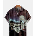 Summer Men's Hawaiian Shirt Movie Figures Horror Vintage | SAMAG