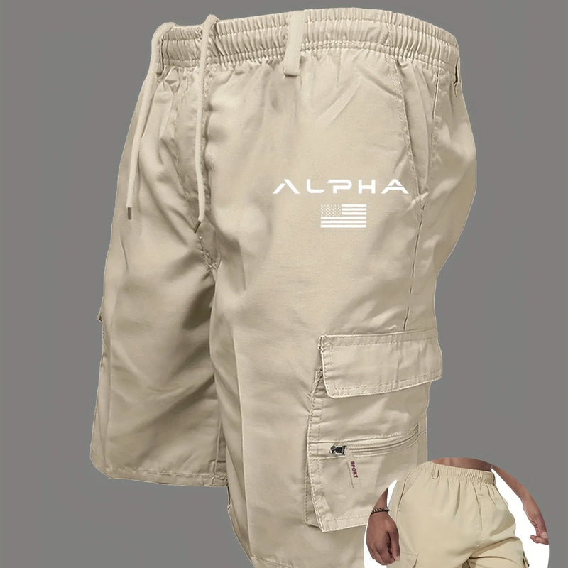American Flag Printed Cargo Shorts Independence Day Eagle | SAMAG