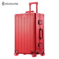 Full Aluminum Magnesium Alloy Suitcase 20 29 Inch - Durable Metal Check-in Luggage with TSA Lock, Large Capacity Carry On