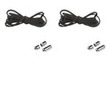1/2/4 pairs Semicircle No Tie Shoelaces Elastic Sneakers shoelace Metal Lock Lazy Laces for Kid and Adult One size fits all shoe