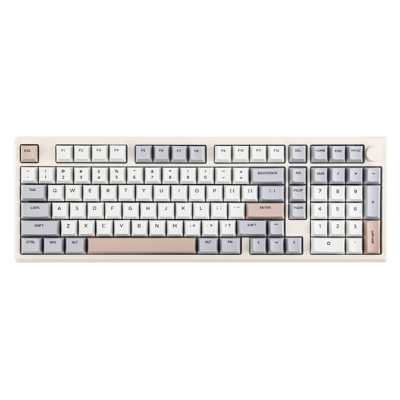 EPOMAKER Galaxy100 QMK/VIA 1800 ANSI Layout Aluminum Gasket Wired/BT5.0/2.4Ghz Mechanical Gaming Keyboard with 8000mAh Battery