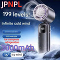 JPNPL 3000mah Electric Fan Portable Turbo Fan Rechargeable Cooling Handheld Desktop Dual-Purpose Air Conditioner for Camping