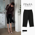 High Waist Slim Black Seven Points Pants Women Summer | SAMAG