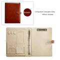 PU Leather Notebook Binder A4 Paper Budget Envelope Expanding File Folder Document Material Chic Loose Leaf Ring Office