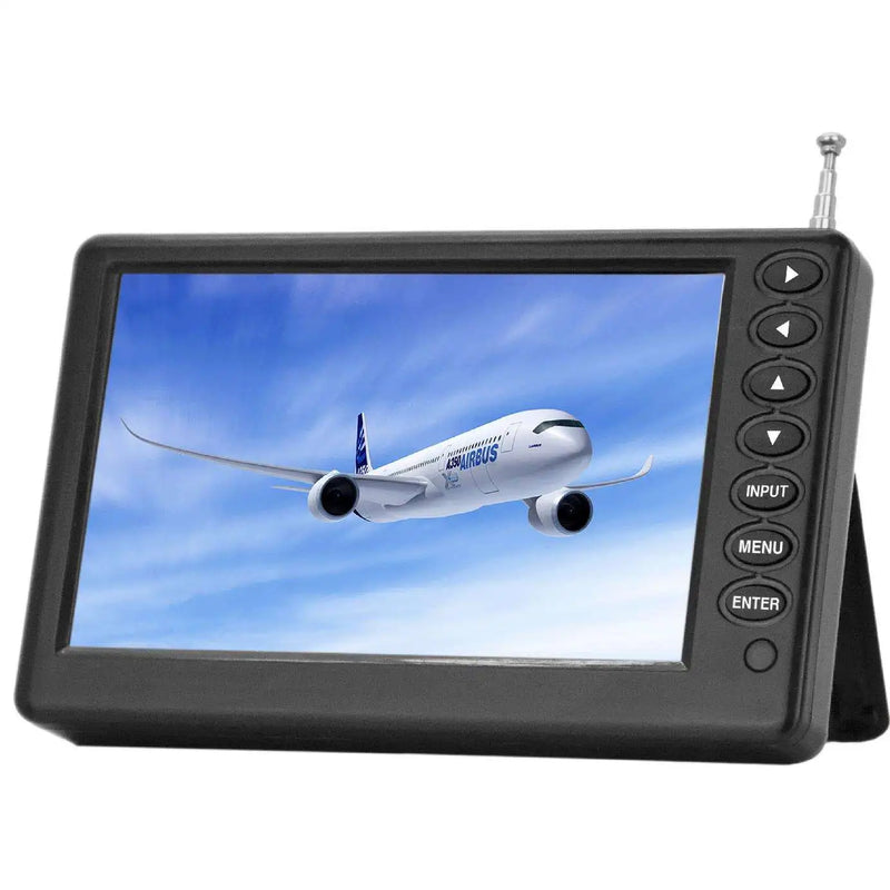 5-14" Portable Digital Mini TV: Rechargeable Pocket TV with DVB-T Battery, FM Radio, PVR & USB Input for Travel Outdoor Home Use