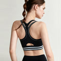 SUJIIN Sports Bra for Women 2026 Summer Racerback Shockproof Supportive Running Yoga Workout Gym Jump Rope Bras Woman XM072