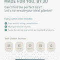 3D Printed Biodegradable Irregular Geometry Flower Pot - Textured Linear bonsai pots for Home Decoration & Gift (Eco-Friendly)