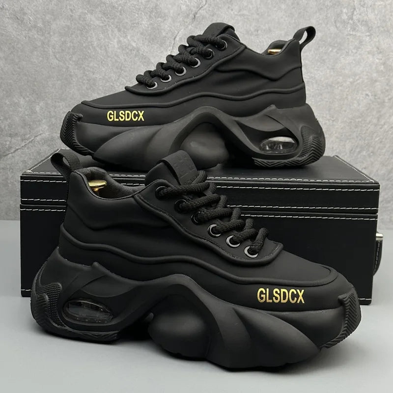 Designer Style Men Shoes  Autumn Fashion Comfortable Men's Thick Platform Sneakers Casual Shoes Sports Trainers Tenis
