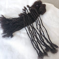 Dreadlocks Sister Locs Extensions Handmade Soft Crochet Brazilian Human Hair Braiding 10in Ombre Short Hair 10Strands/lot