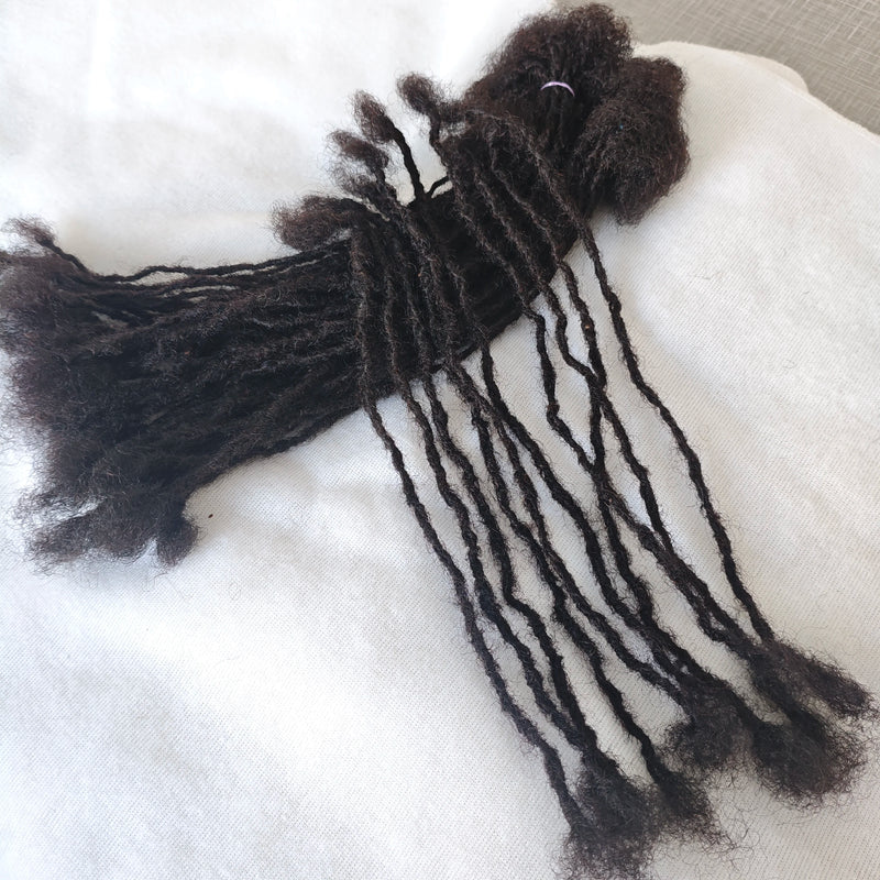 Dreadlocks Sister Locs Extensions Handmade Soft Crochet Brazilian Human Hair Braiding 10in Ombre Short Hair 10Strands/lot