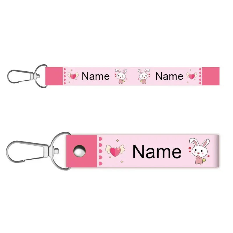 2023 Personalized Custom Name Tag School Bag Pendant, Name Keychain For Kindergarten Children To Go To School Name Badge Lanyard