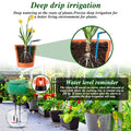 Solar Automatic Watering Kit for Garden, Drip Irrigation Watering System with 15 m Watering Hose, Balconies, Flower Pots, Plants