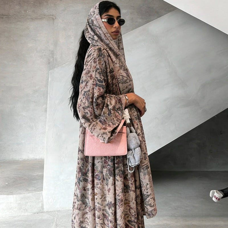 Elegant Traditional Arabic Fashion Abaya with Loose Long | SAMAG