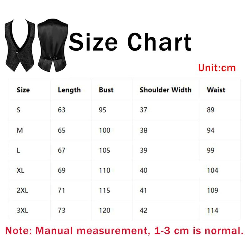 Men's Vests Medieval-Style Vintage Costume Tuxedo Sleeveless Vests European Vintage Stage Halloween Costume Gothic Jacket Set