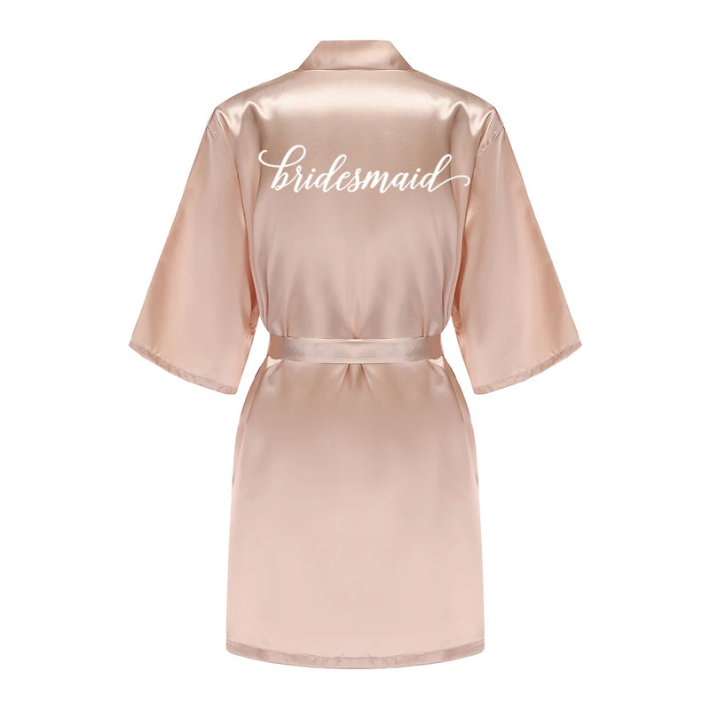 Champagne Women's Bride Bridesmaid Robes for Bridal Party | SAMAG