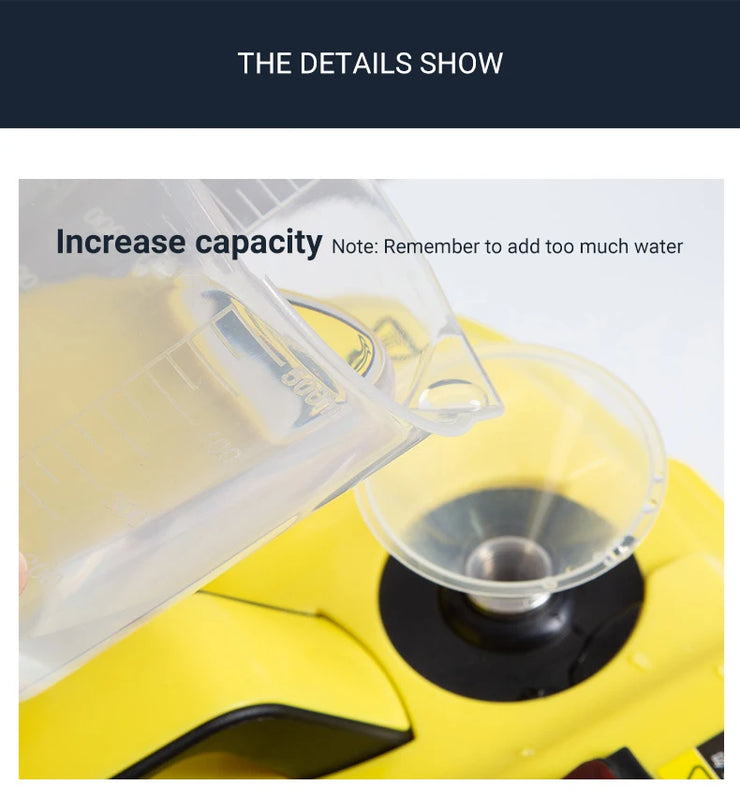 DIVEDEER Handheld Steam Cleaner Automotive Sterilization Disinfection High Temperature Wiper Washer for Floor Kitchen Cars