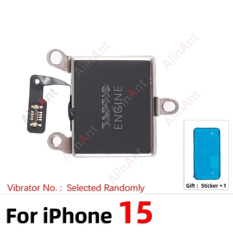 OEM Sticker + Flex For iPhone 12 13 14 15 Pro Max Plus mini For TAPTIC ENGINE Vibrator Motor Flex Cable