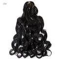 French Curly Crochet Braiding Hair Synthetic Loose Wave Ombre Braids Hair for Women  Spiral Curls Pre Stretched Hair Extensions