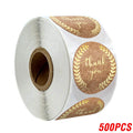 50-500pcs Kraft Paper Homemade With Love Stickers Scrapbooking For Envelope And Package Seal Labels Sticker Stationery Handmade