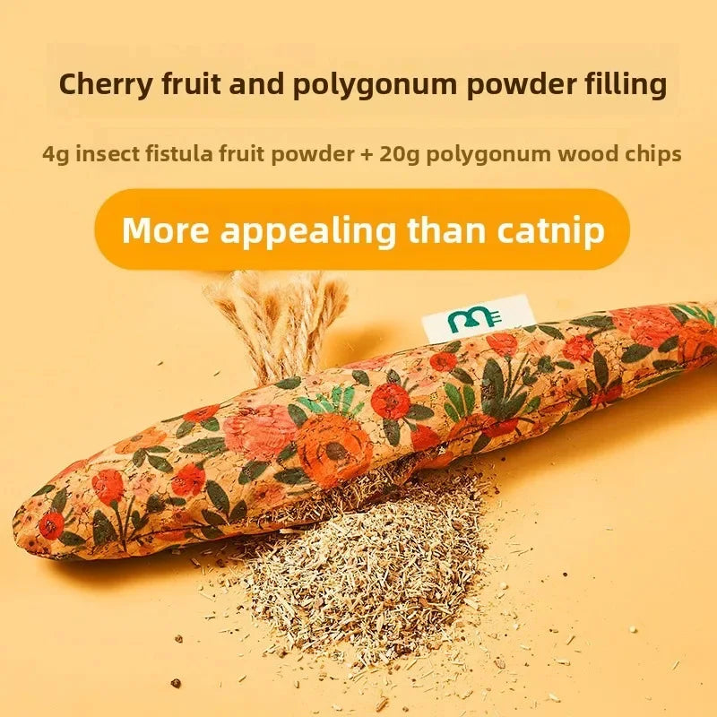 Cork Fish Shaped Cat Toy Safe Bite Resistant Attract Cat To Bite Grind Teeth Claws Relieve Boredom Functions Interactive Pet Toy