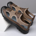 New Summer Sandals Breathable Men Shoes Mesh Outdoor Men Hollow Sandals Antiskid Beach Sandals Flats Footwear Zapatillas Hombre