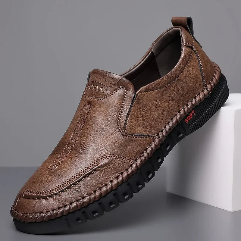 Business Casual Leather Shoes Daily Breathable Men's Leather Men's Shoes Genuine Leather Office Workplace Casual Business Shoes