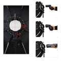 Triopo 90cm Universal Outdoor Umbrella Octagon Softbox w Honeycomb Grid Speedlite Photo Soft Box for Godox V1 AD200 Yongnuo 560