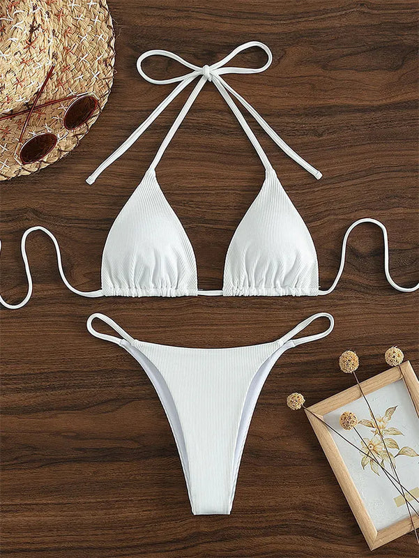 Bikini Set Pad Beach Triangle Swimwear Women XS-XL Maio | SAMAG