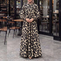 Women's Modest Fashion Muslim Long Dress Floral Print | SAMAG