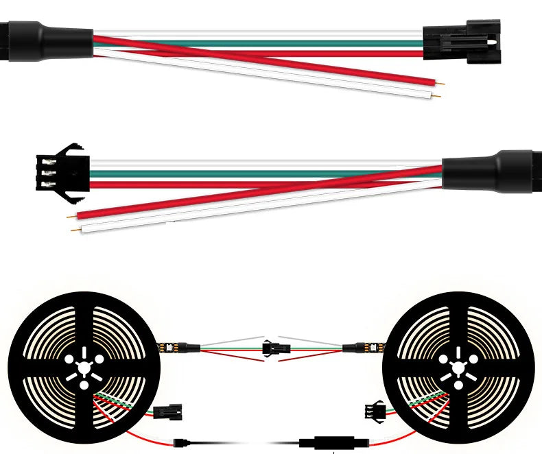 SK6812 RGBW Led Strip Light 4 in 1 Similar WS2812B 1m 5m 30 60 144 LEDs Individual Addressable RGBWW Led Lights IP30 65 67 5V12V
