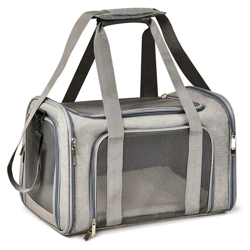 1PC Cat, Dog Carrier for Small Medium Cats Puppies up to 15 Lbs, Collapsible Travel Puppy Carrier