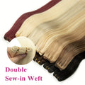 MRS Hair Bundles Human Hair Sew-in Double Weft Natural Straight Hair Bundles 50g/pack MachineRemy Natural Straight Bundle Deals