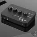 Portable Karaoke Microphone Mixer 3.5mm AUX BT Connection Dual Mic Inputs Digital Audio Mixer for DJ Sound Home Party & Theater