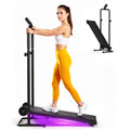 Manual Adjustable Incline Treadmill with Dual Wheels, LCD | SAMAG