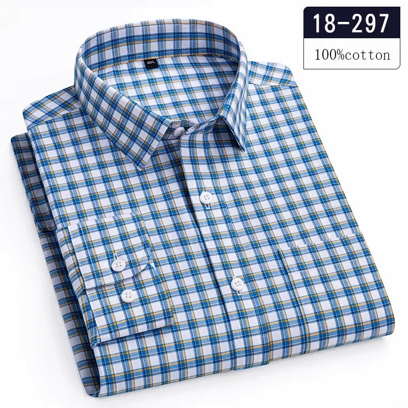 New in Shirt High-Quality 100% Cotton Long-Sleeve for Men | SAMAG