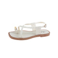 2024 New Women's Summer Outdoor Wear French Style Flat Bottom Sandals High Quality PVC Material Adults Roman Style Slippers