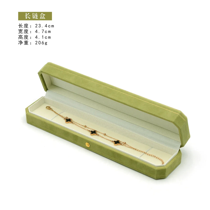 Green Jewelry Ring Box For Engagement Wedding Ring Box Birthday Jewerly Pendant Bracelet Necklace Display Gift Box