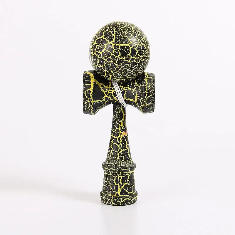 Crack Painted Kendama Toy Outdoor Fitness Balls Train Eye-hand Coordination for Children Adults Outdoor Fun Juggling Sports Ball