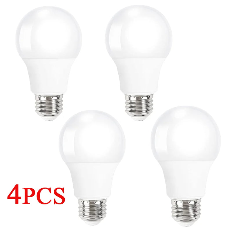 4PCS E27 E14 LED Bulb AC220V SMD2835 3W 6W 9W 12W 15W 18W 20W LED Lamp Cold Warm White Led Bulbs Indoor Lighting