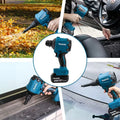 Makita DAS180Z 18V Li - ion LXT Cordless Air Blower Brushless Rechargeable Battery - Powered Dust for - View 5 | SAMAG