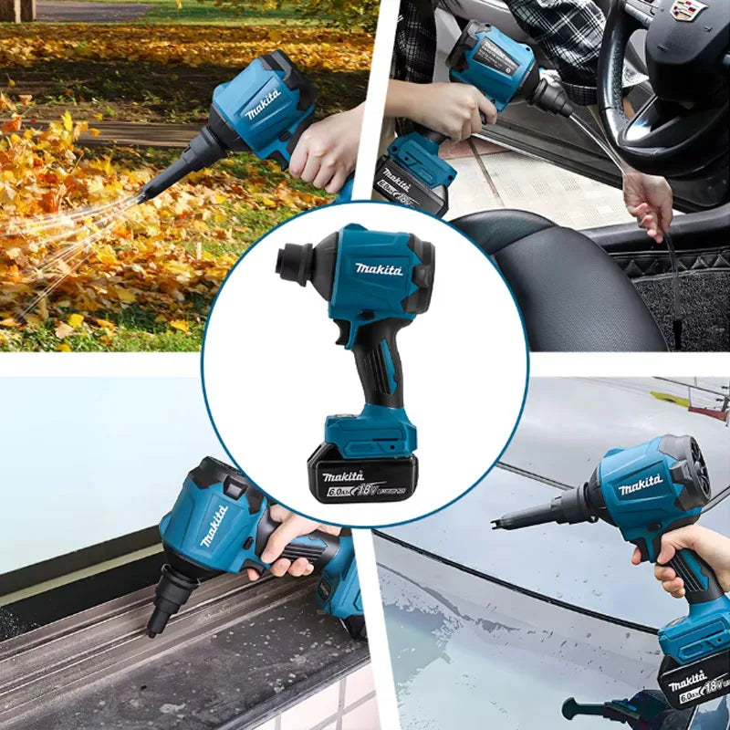 Makita DAS180Z 18V Li - ion LXT Cordless Air Blower Brushless Rechargeable Battery - Powered Dust for - View 5 | SAMAG