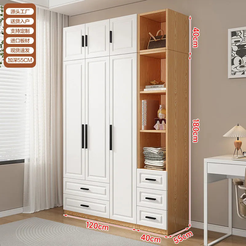 Dust Proof Modern Wardrobe Shelf Apartment Large Standing Wardrobe Minimalist Partition Vitrina Bedroom Furniture Accessories