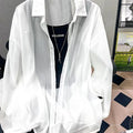 New 2026 Women's Ultra-Smooth Loose Sun Protection Shirt Pearl Silk Ice Sensation Open Cardigan Outerwear Summer Fashion
