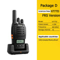 Retevis H777D (H777Upgraded) Walkie Talkie PMR/FRS Portable License-Free LCD Display Two Way Radio Long Range Type-C for Camping