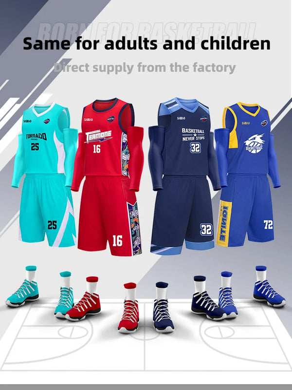 Adult Kid Custom Youth Comfortable Quick-drying Basketball Jersey Training Uniform Sleeveless Shirt Outdoor Sportswear Clothing