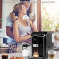 20 Bar Fully Automatic Espresso Machine With Grinder Milk Frother One-Touch 6 Recipes 1.5L Tank Self-Cleaning For Home Office