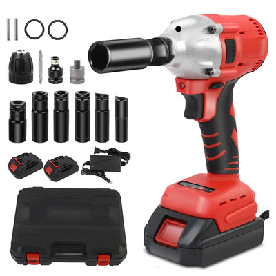1000N.m Cordless Impact Wrench Brushless 20V 1/2 inch Power Tool Sets High Torque 2x1500MAh Batteries for Car Truck | SAMAG